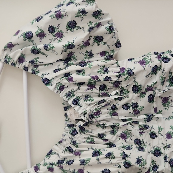 Floral Milkmaid Mini Dress - Picture 6 of 10